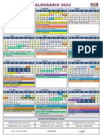 Calendário escolar 2023 com feriados e recessos