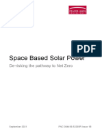 Space Based Solar Power Derisking Pathway To Net Zero