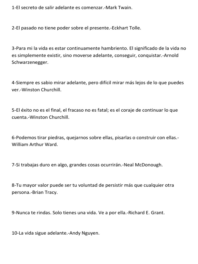 Frases Inspiradoras para Avanzar | PDF | Winston Churchill, image size:768x1024