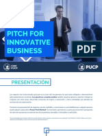 Taller de Pitch For Innovative Business - Brochure Informativo