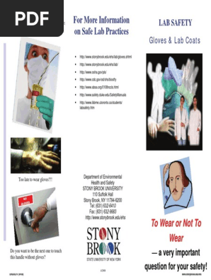 Download the printable brochure for Gloves and Lab Coats