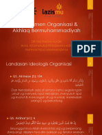 Manajemen Organisasi - Akhlaq Bermuhammadiyah - Lazismu