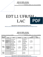 EDT L1, L2, L3 COM Du 13 Au 18 Février 2023