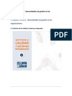 Módulo 1 Parte 1 - Generalidades de Gestión en Las Organizaciones