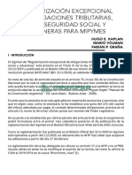 Kaplan-Volman-graña-regularización Excepcional de Obligaciones Ributarias, de La Seguridad Social y Aduaneras para Mipymes