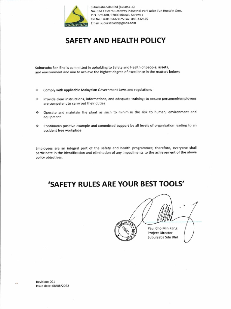 Safety Policy PDF