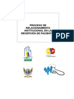 Proceso de Relacionamiento Institucional en La Recepción de Pacientes Derivados