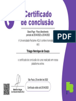 Certificado de Conclusão RA