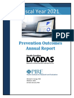 Fiscal Year 2021: Prevention Outcomes Annual Report