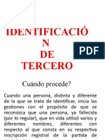 Identificación de Tercero