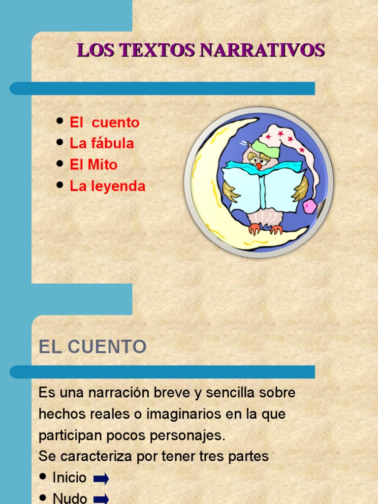 Los Textos Narrativos 04 | PDF