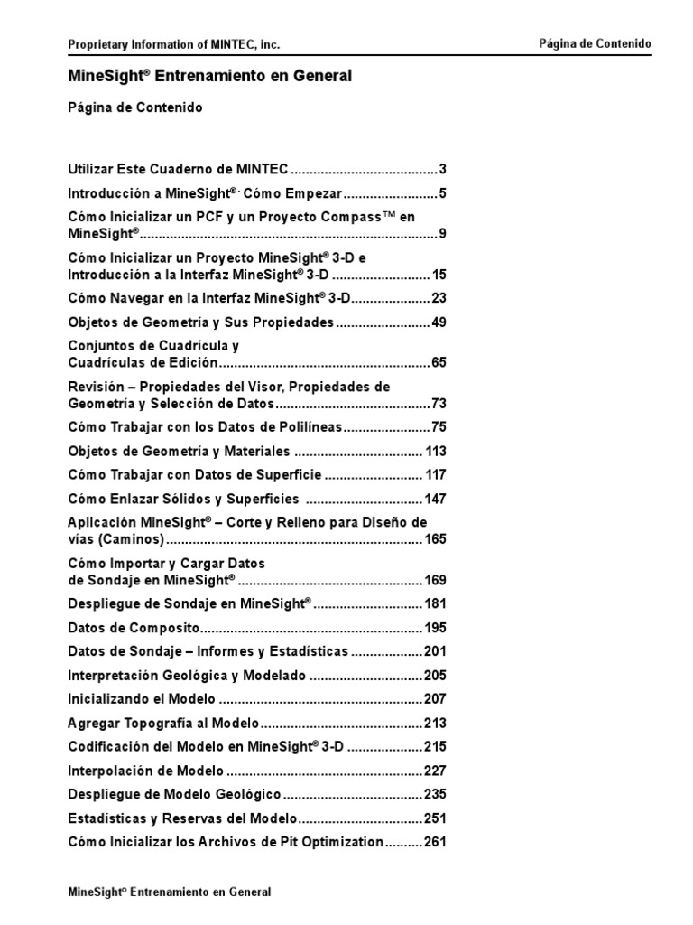 MineSight General Training Esp | PDF | Archivo de computadora | Ventana ...