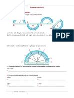 Ficha - Trabalho 1 - Medir Amplitudes de Ângulos