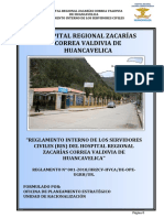 Reglamento interno servidores civiles Hospital Regional Huancavelica