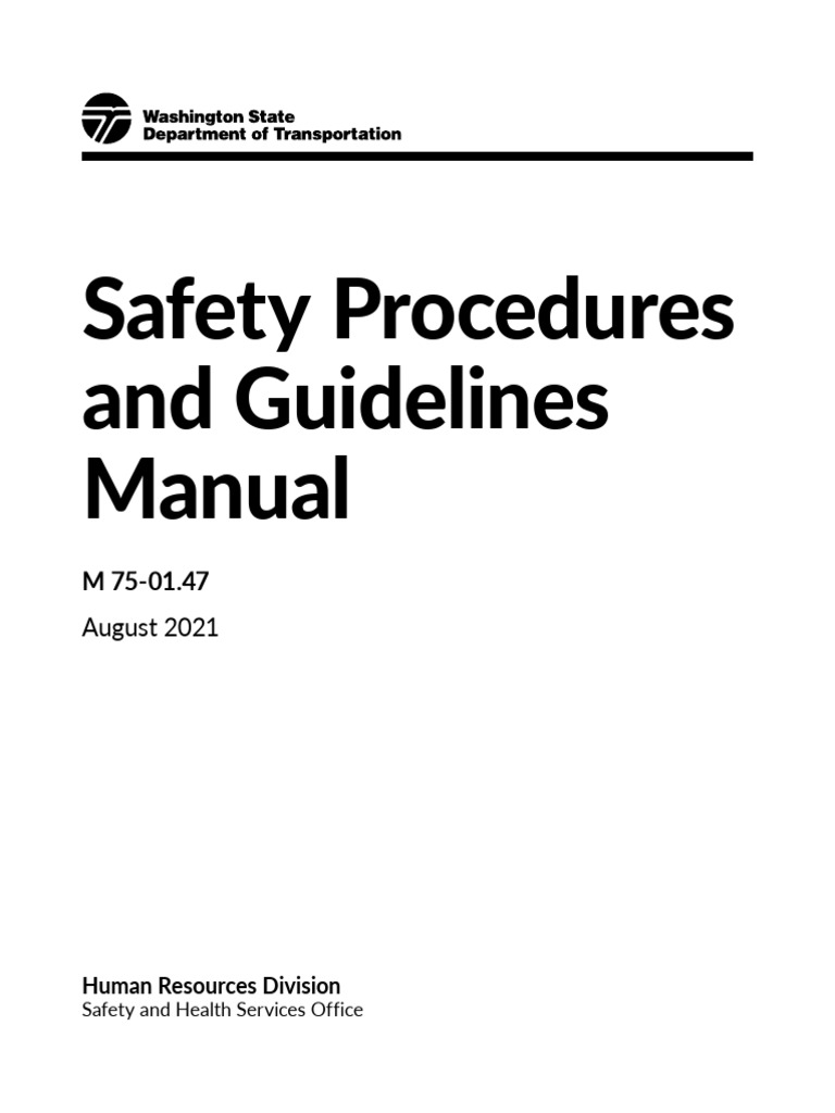 Safety Procedures and Guidelines Manual 1639807931 PDF Occupational