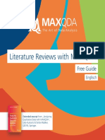 Literature Reviews With MAXQDA2020