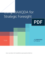 Using MAXQDA For Strategic Foresight 978-3-948768126