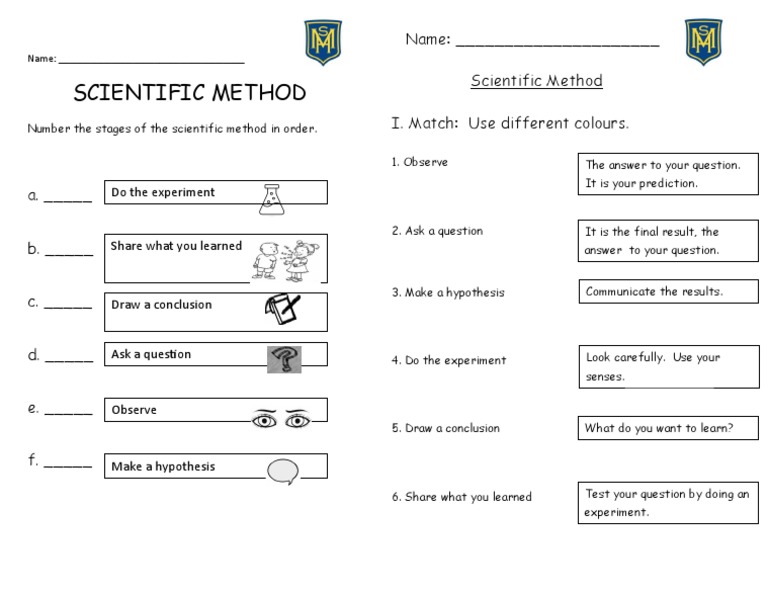 Scientific Method Worksheet PDF