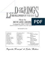 Sheet Music - The Lord of The Rings (Score For Concert Band)