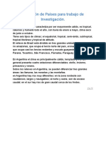 Selección de Países para trabajo de Investigación