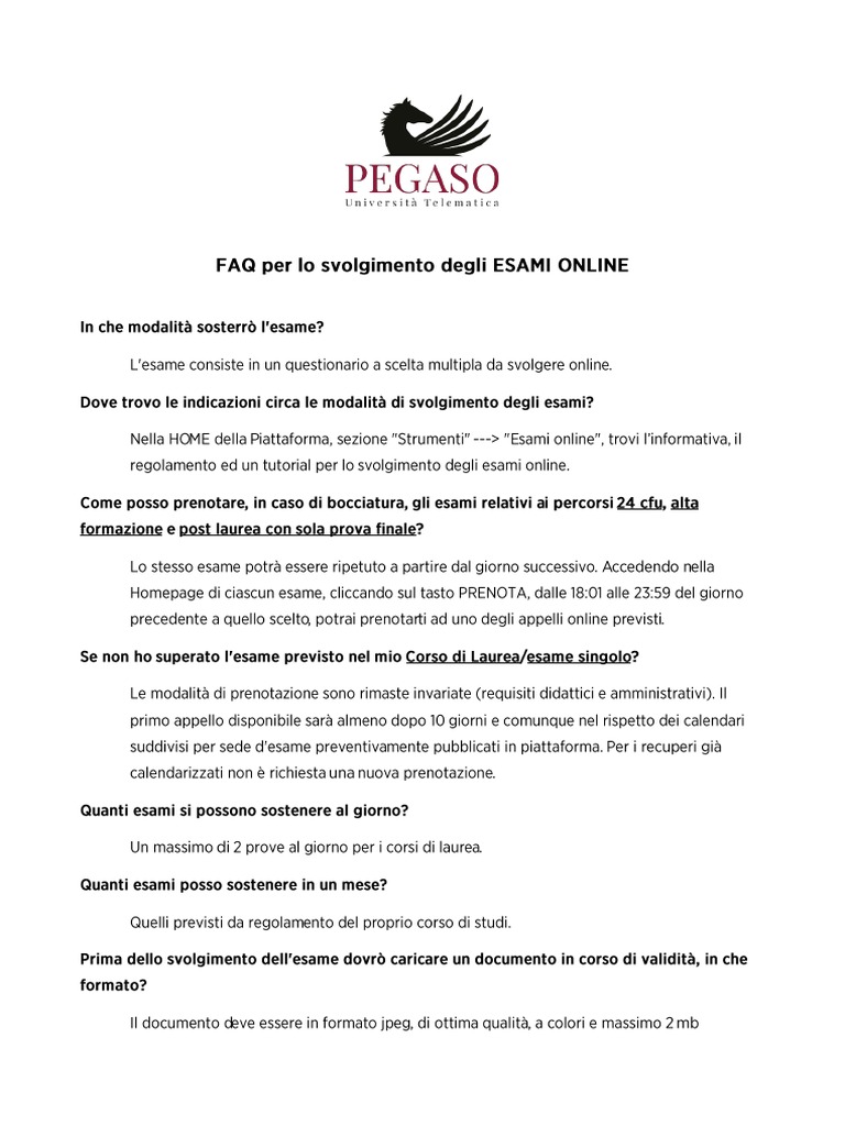 Faq Esami Online 1 PDF