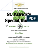 St. Patrick's Special Dance: Friday 2023