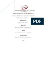 El Derecho Financiero de Los Gastos Públicos