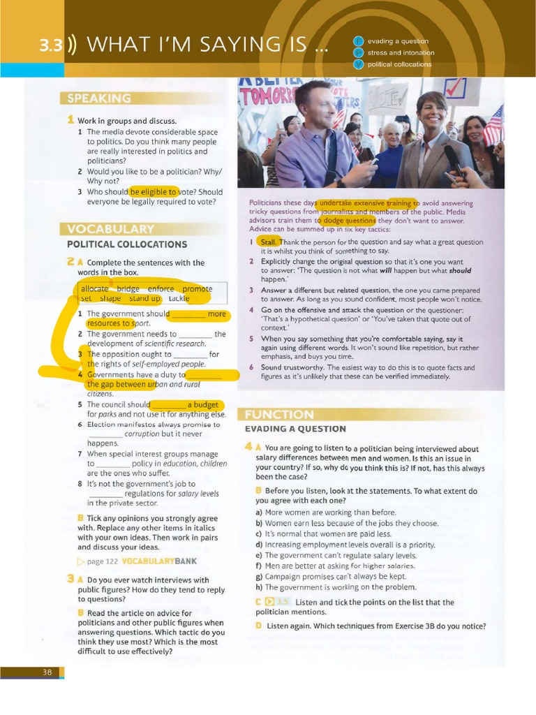 SPEAKOUT - Unit 3 Prospects | PDF