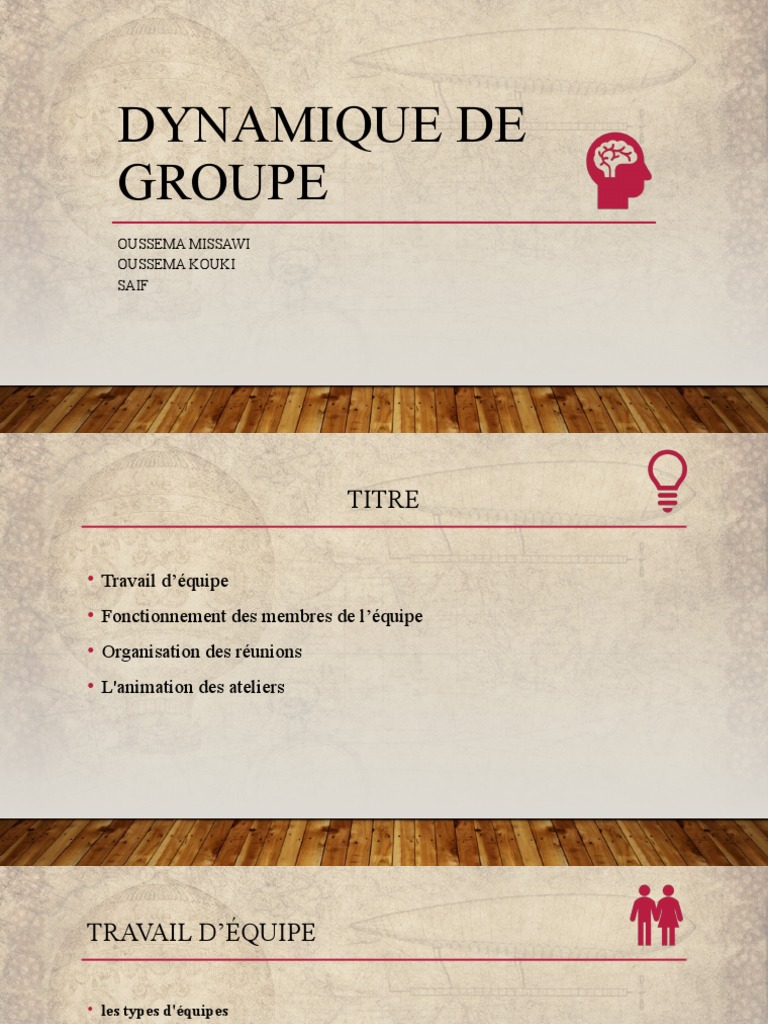 Dynamique de groupe et travail d'équipe | PDF | Évolution de carrière ...