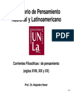 Clase Corrientes Filosóficas o de Pensamiento en PDF