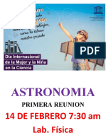 ASTRONOMIA Reuniones