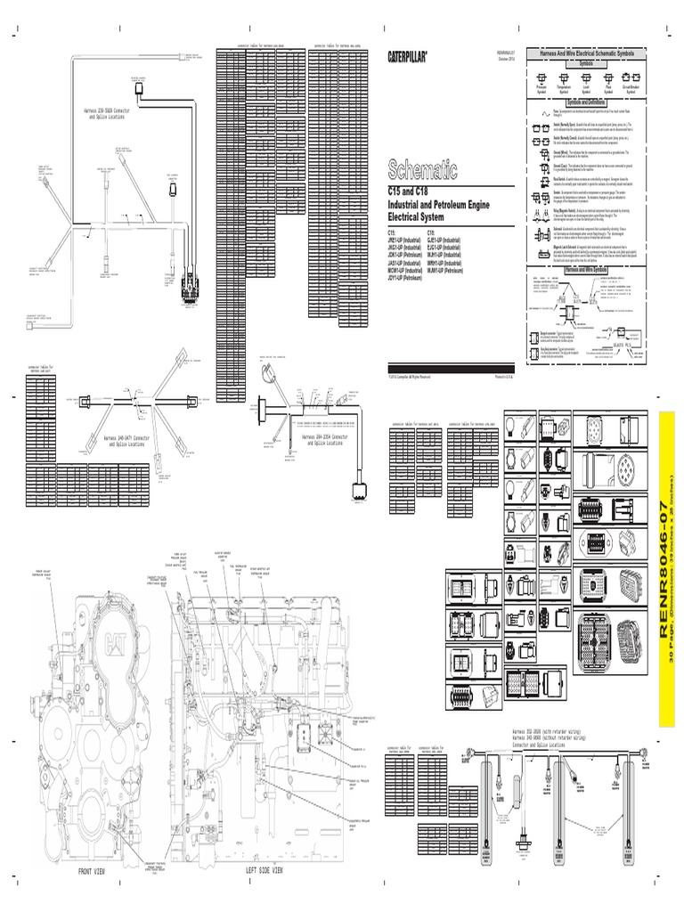 Schematic Diagram C15 and C18 Caterpilar | PDF