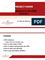 Introduction to SPSS Interface