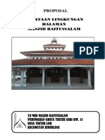 Proposal Ngecor Halaman Masjid Baitussalam SBI