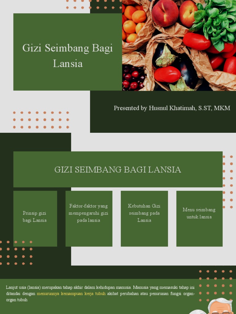 Gizi Pada Lansia | PDF