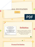 Formal Invitation Xi Ips