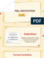 XI IPS Formal Invitation