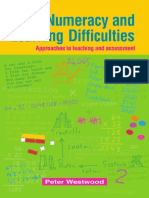 Numeracy and Learning Difficulties Approaches To Teaching and Assessment