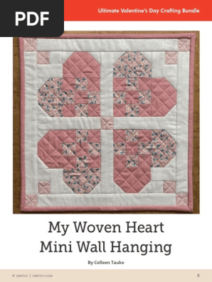 WovenHeart Mini Wall Quilt