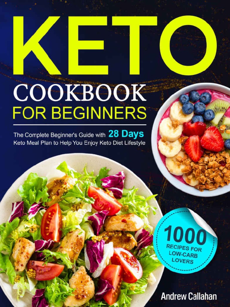 Keto Cookbook For Beginners PDF Ketosis Low Carbohydrate Diet