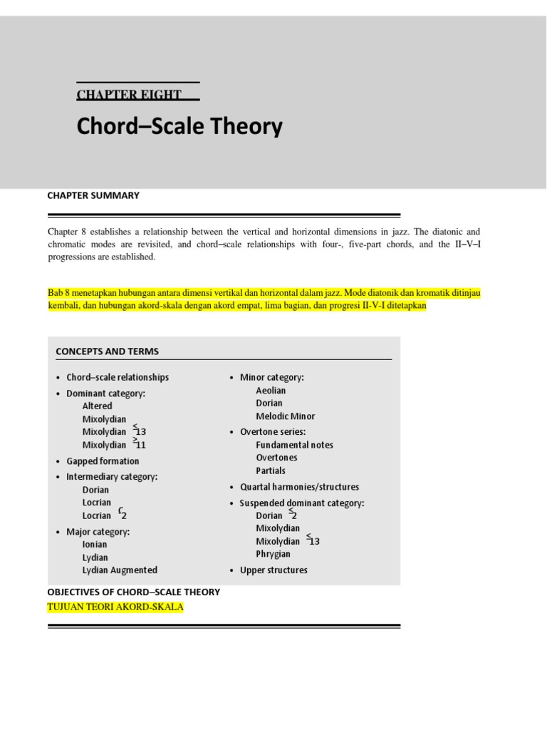 Chord Pdf Mode Music Chord Music