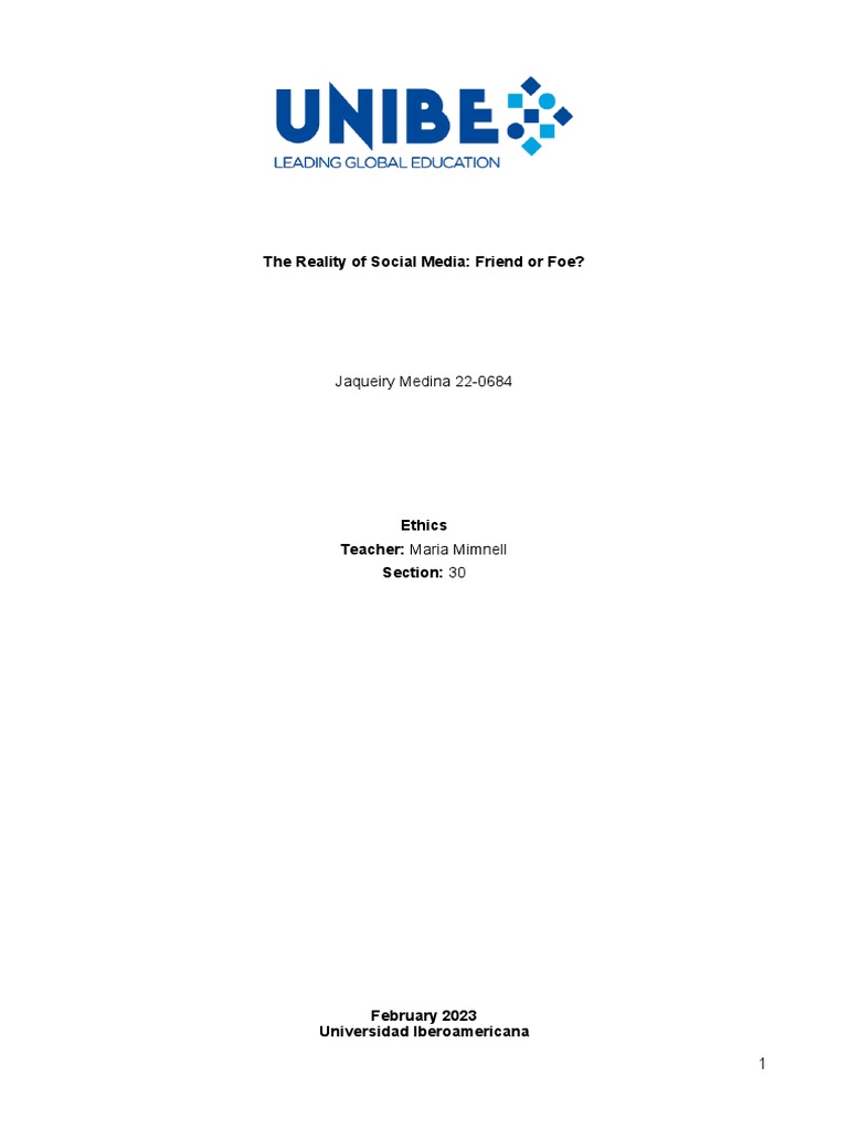 Ethics And Social Media Pdf Social Media Popular Culture Media