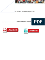 Computer Science Internship Report PDF