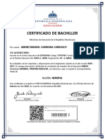Certificado Amind Manuel Carmona Carrasco