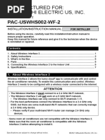 PAC-USWHS002-WF-2 Install Manual 04 21