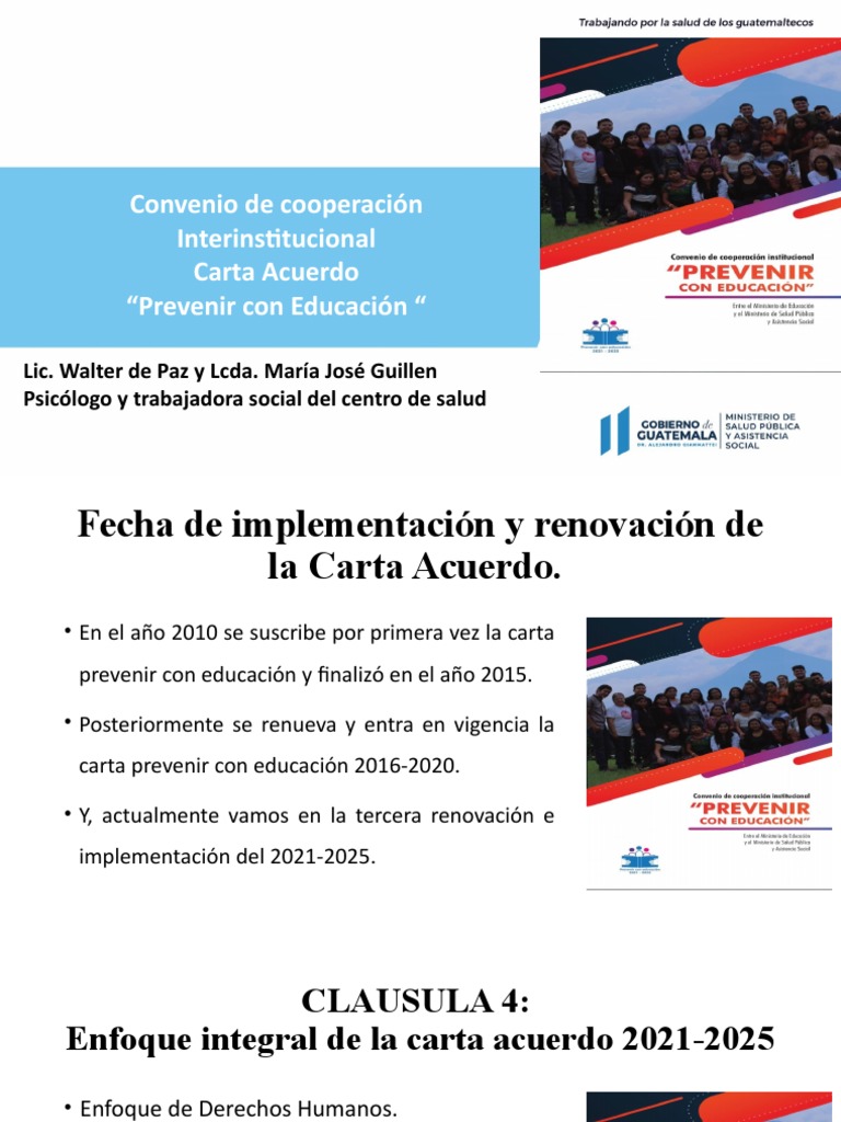 Convenio "Prevenir con Educación" 2021-2025 | PDF | Salud y bienestar