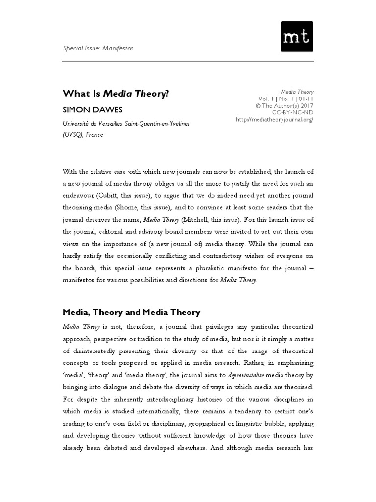 what-is-media-theory-pdf-theory-concept
