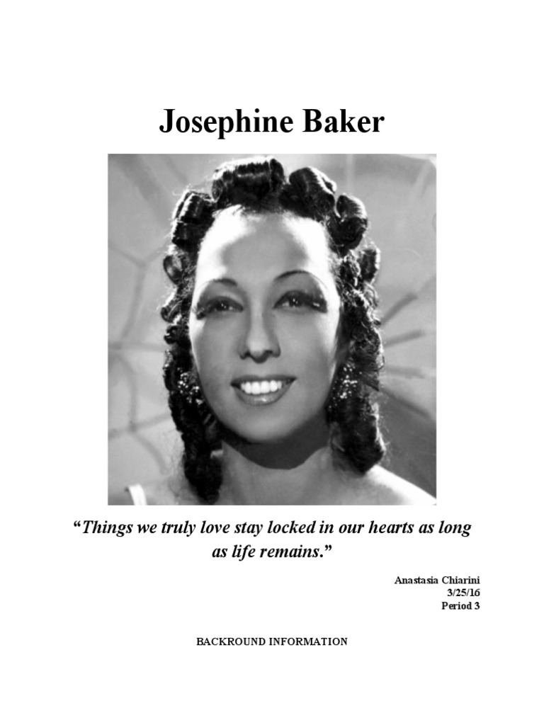 Josephine Baker: Civil Rights Icon | PDF