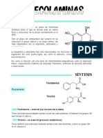 Tarea 2 Catecolaminas, Acetilcolina, Serotonina