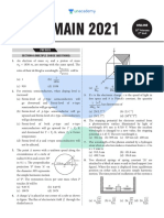 JEE Main 2021 Feb 25 Second Shift Question Paper